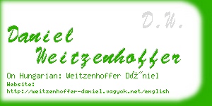 daniel weitzenhoffer business card